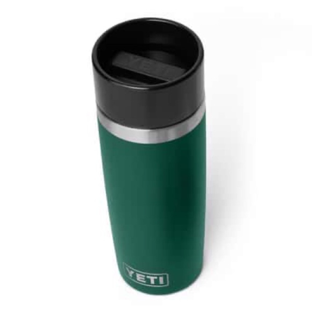 YETI Rambler 16 oz Black Forest Green Travel Cup BPA Free Bottle Hotshot Cap - Picture 3 of 15